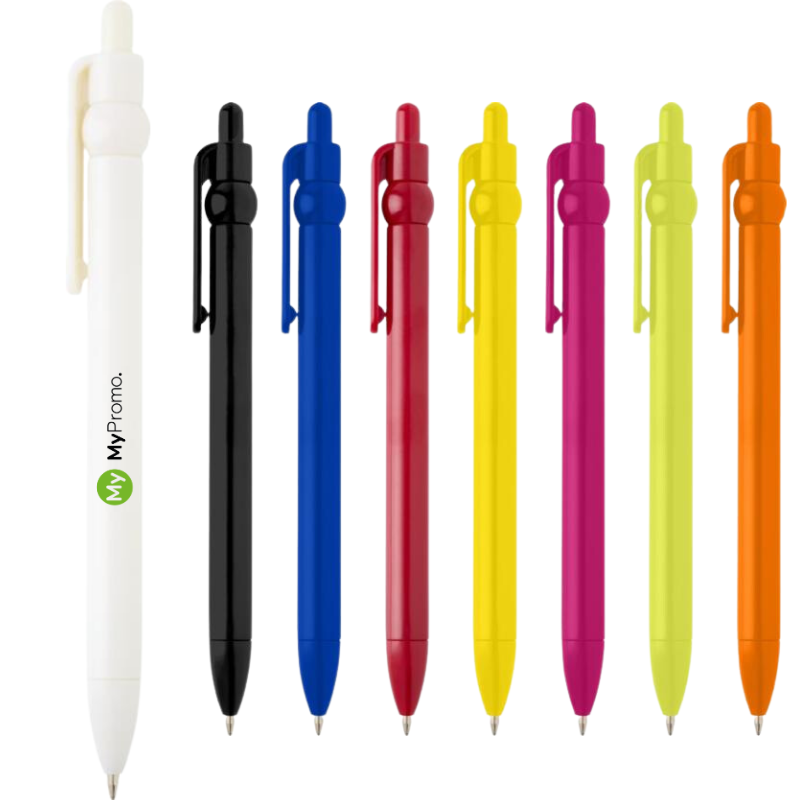 Penna a sfera | Plastica riciclata | Inchiostro nero | Con fidget | Colori vivaci